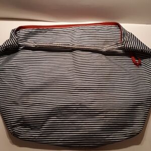 Lancome tote bag beach colors strips